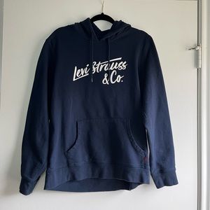 Levi’s Mens Navy Blue Hoodie Large